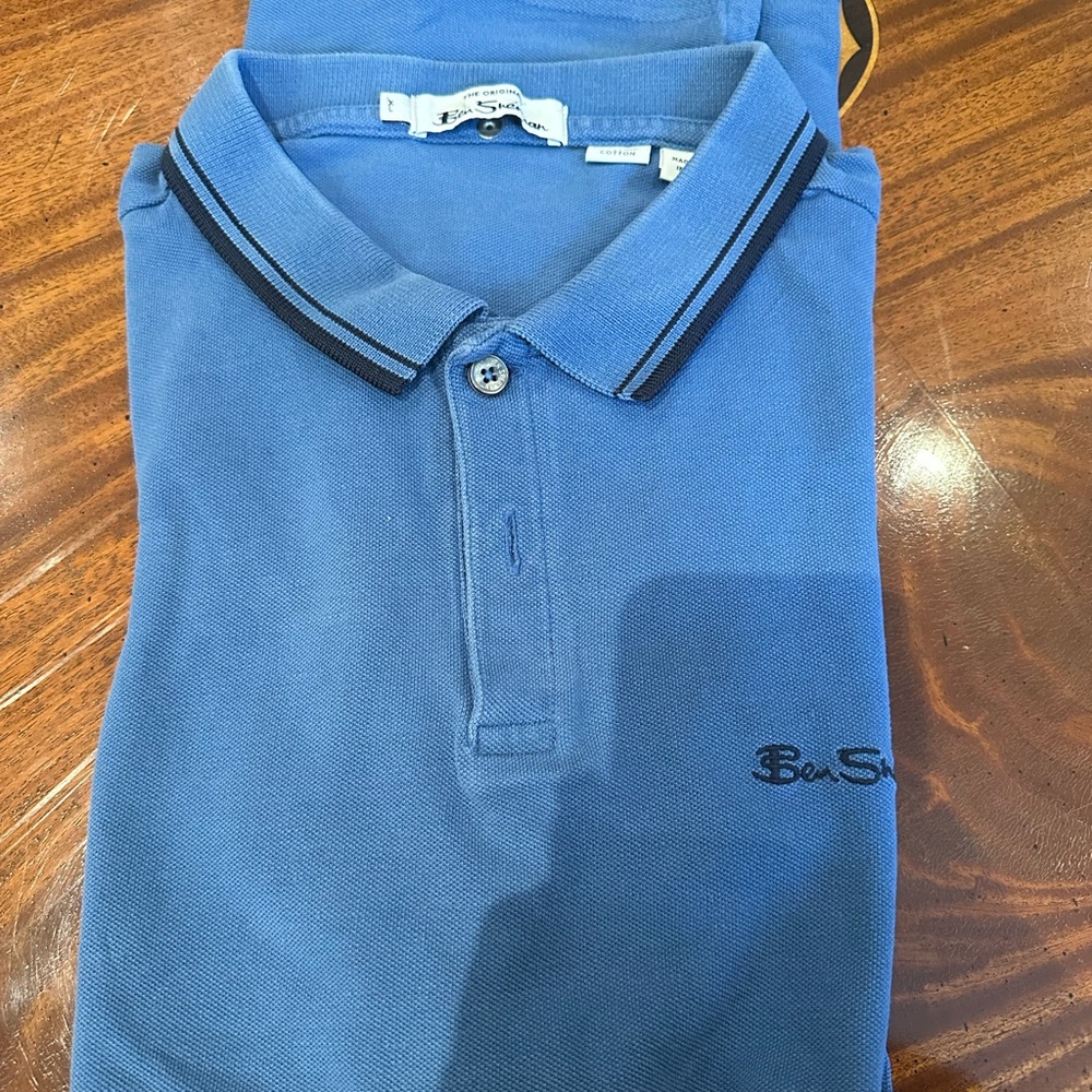 Ben Sherman blue polo shirt